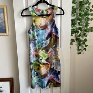 Colored Smoke Walter Baker Neoprene Dress Size Small